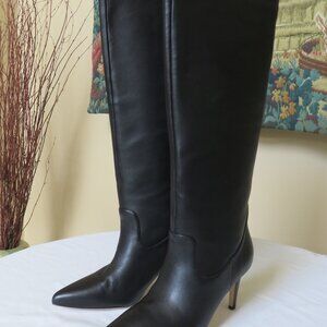 Via Spiga black leather boots 7.5 M NWT